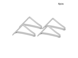 Prendedores de toalha de mesa em aço inoxidável (pacote com 4 unidades, prendedores em aço inoxidável)