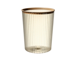 Lixeira Transparente Grande Capacidade para Casa Cor Café