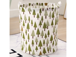 Lurelia Cesto Duplo Dobrável Impermeável 40 X 50 Cm Algodão E Linho Lavandaria