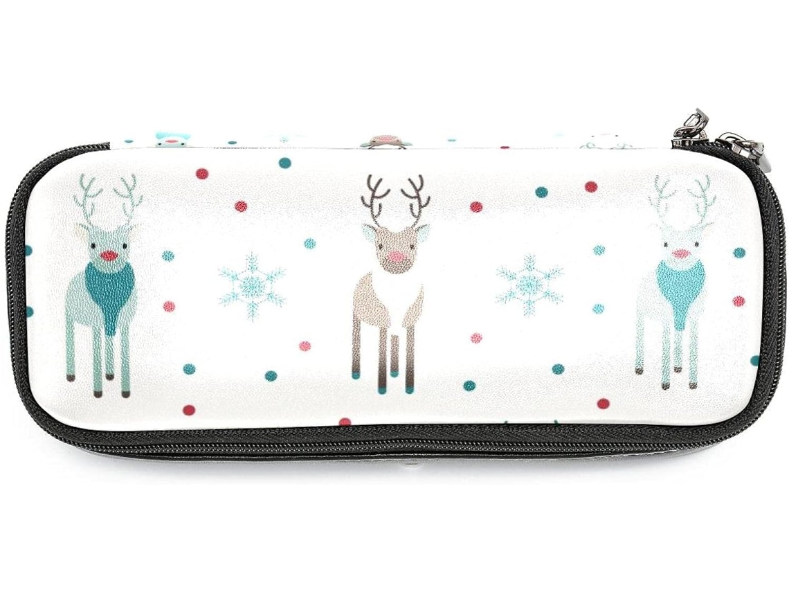 Esta estante grande com estampa de Rena e Neve é ideal para escola, mesa de trabalho, para adultos, meninas e meninos.