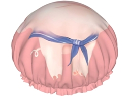 Touca De Banho Fofa Com Estampa Porquinho Rosa – Reutilizável, Dupla Camada, Item Essencial Para Viagens, Ideal Para