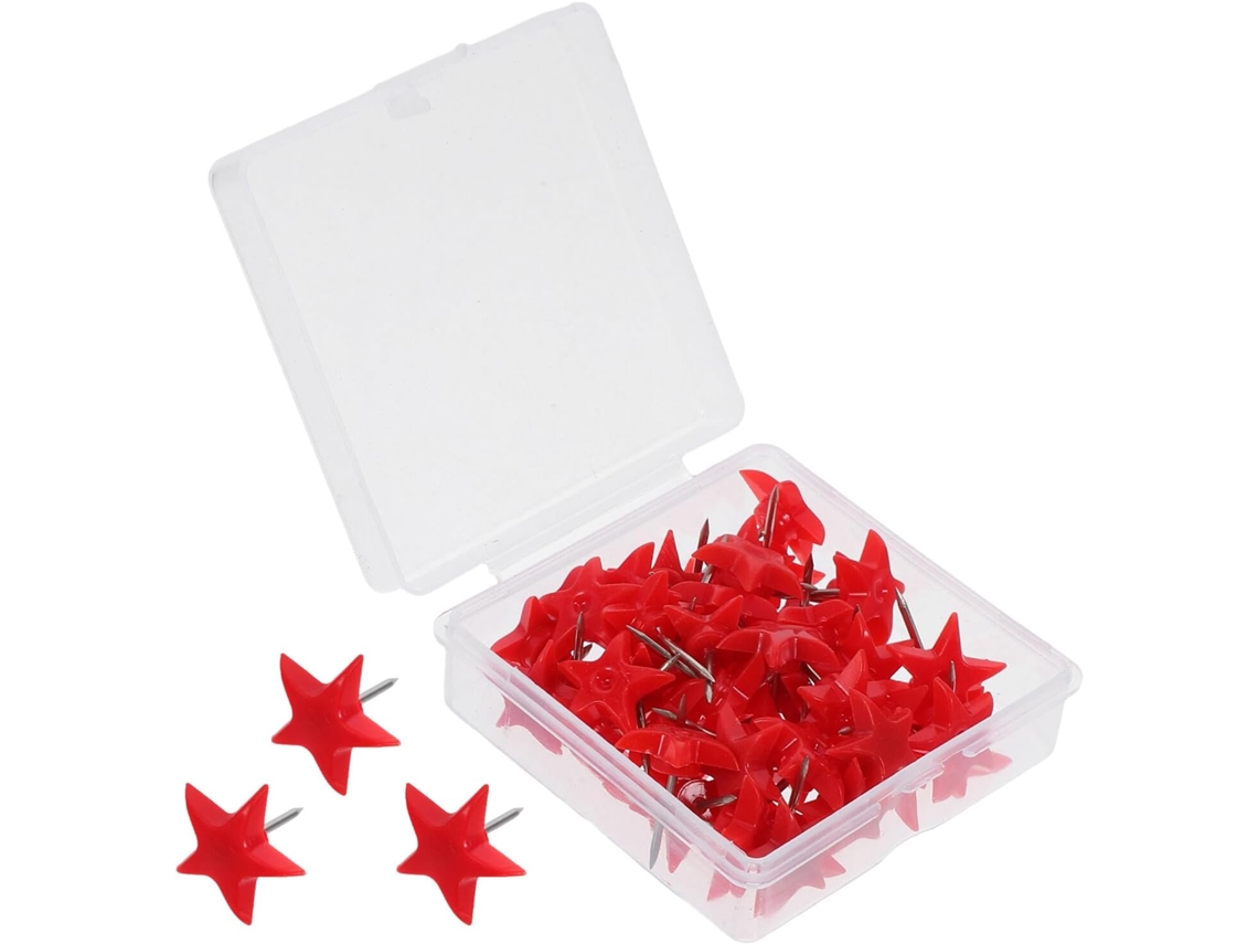 Conjunto de 200 ganchos de plástico e metal para caixas organizadoras de mesa, com fixação resistente, ideais para uso.