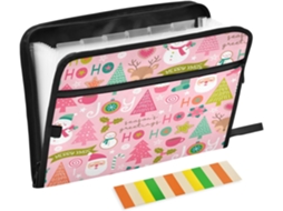 Conjunto de 13 Bolsos Expansíveis em Formato Acordeão, Tamanho A4, com Fecho Zíper, Ideais para Escritório, Es