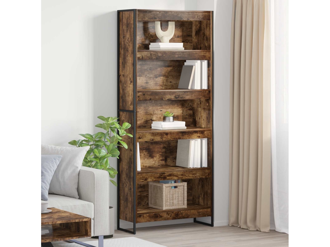 Vidaxl Gabinete De Livros 80 X 30 X 189,5 Cm Derivados De Madeira