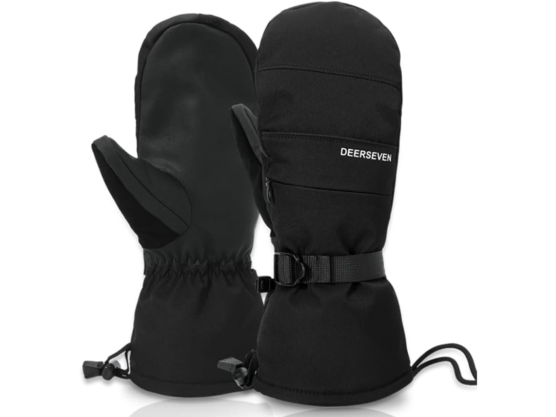 Luvas De Esqui Para Homem De Inverno, Com Isolamento Térmico, À Prova De Vento, Em Polar Impermeável, Compatíveis Com Ecrãs Tácteis.
