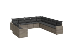 Garden Sofa Set, Garden Sofa Sets Vidaxl Cinzeto Rattan / Vime (n/a)