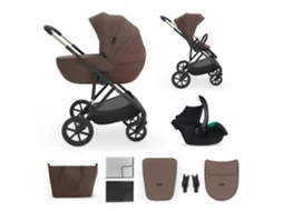 Carrinho Multifuncional 3 Em 1 Kinderkraft Prime 3 Velvet Mocca