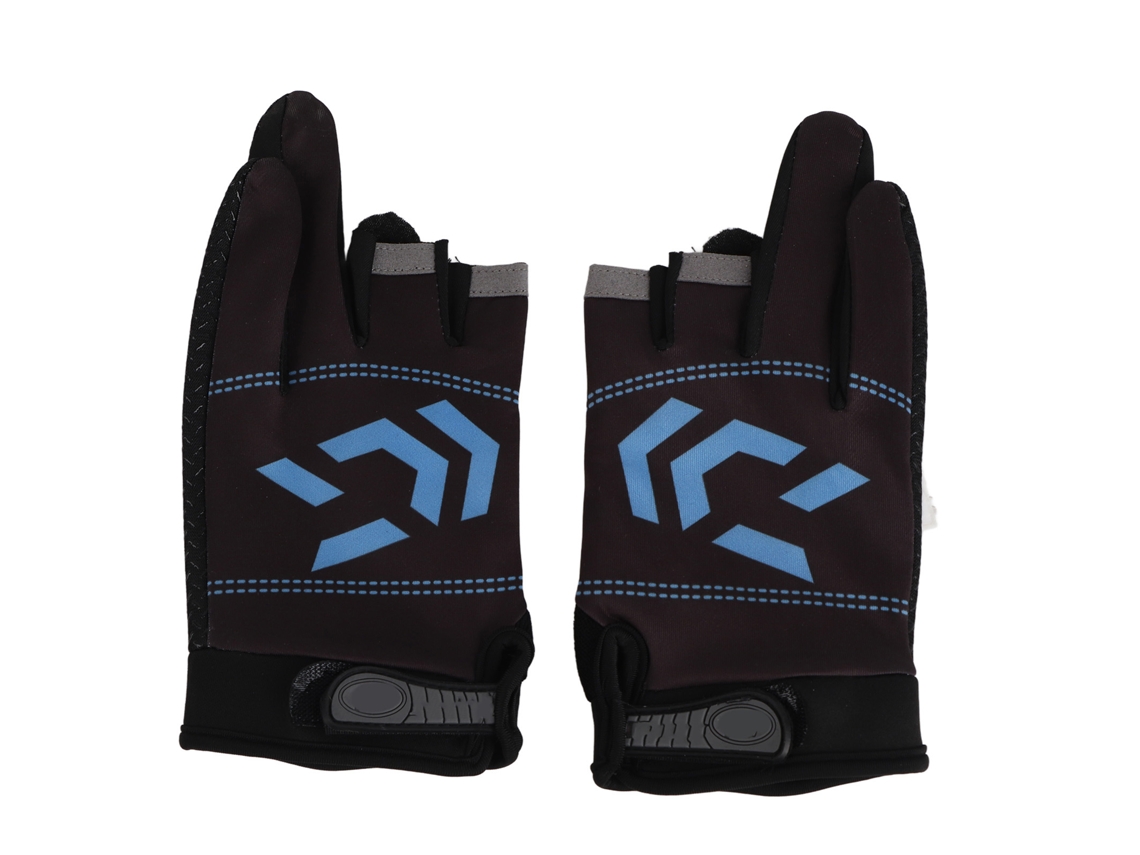 Luvas de Pesca Outdoor Touchscreen Anti deslizante Azul