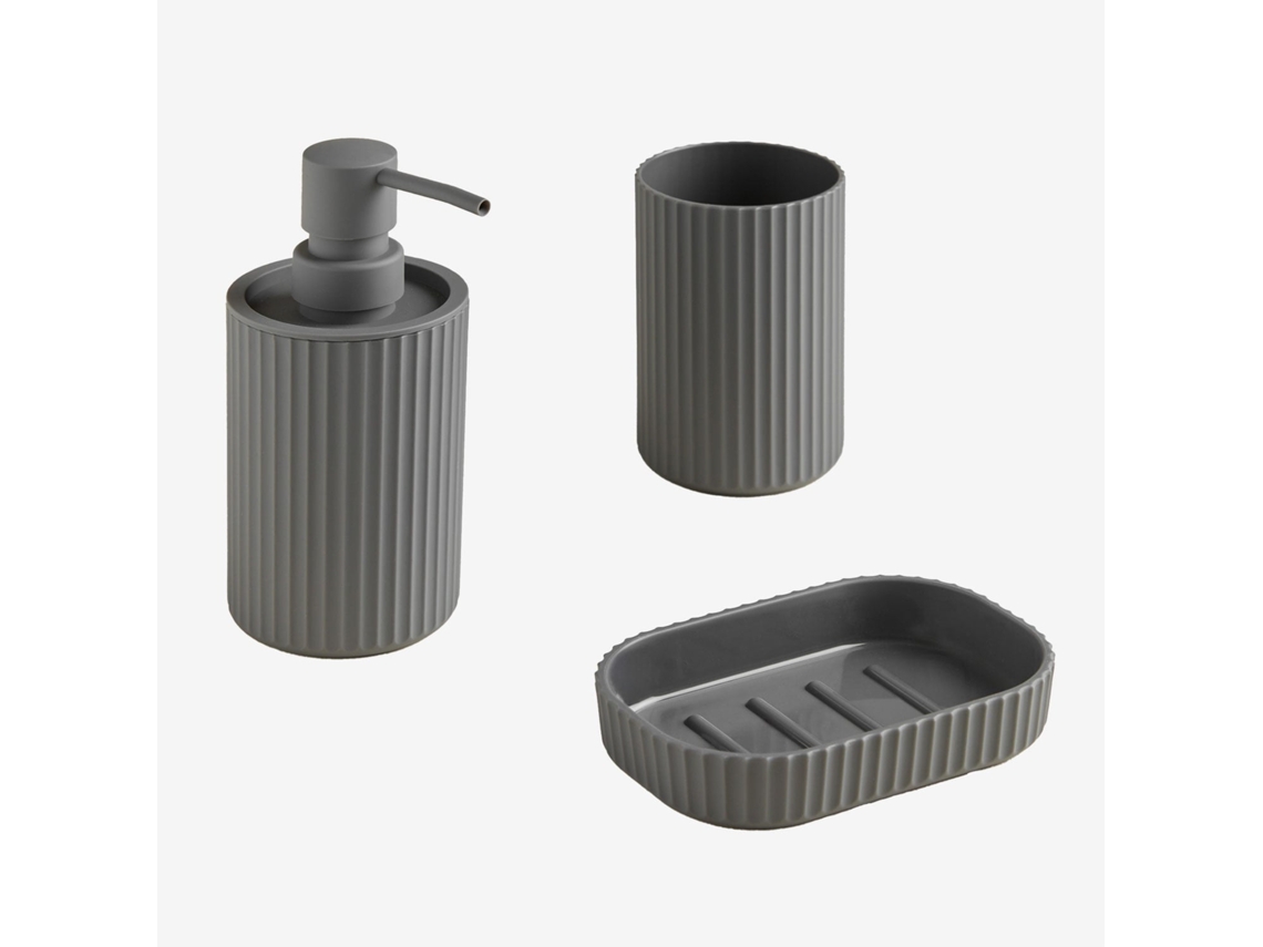 Sklum Conjunto De Banho Em Abs Ozene Abs Cinza Grafito