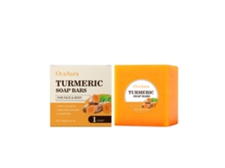 Sabonete LAXISCREED com Cúrcuma para Limpeza e Nutrição da Pele de Forma Natural