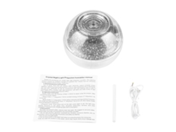 Laxiscreed Umidificador Usb Com Projeção De Cristal E Luz Noturna Ultrassônica