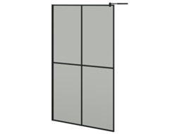Shower Screen, Shower Screens Vidaxl Preto Vidro (118 X 190 Cm)