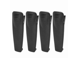 Conjunto de 4 Clips Mali de Cinto para Rádio, 2 Vias, Portátil, Substituto para Motorola Drv2020 Xtni Cp1800, Preto