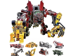 Aoyi Cool 8 Em 1 Brinquedos De Transformação Devastador De Grandes Dimensões Menino Anime Gancho Figuras De Ação Robô Carro Tecnol Aquaforge