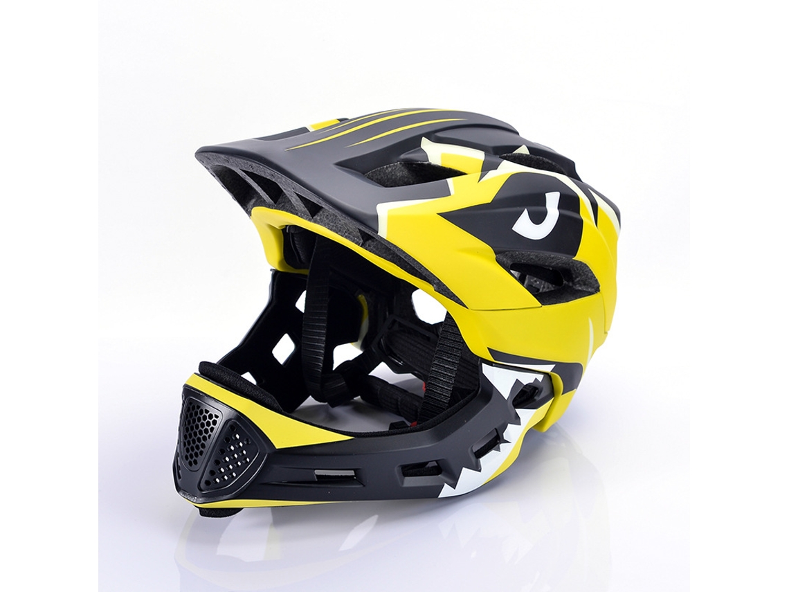 (amarelo) Capacete Infantil Para Ciclismo, Capacete Esportivo, Capacete Integral Removível