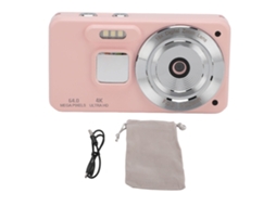 4k Digital Camera Portable 64mp 18x Zoom Autofocus Anti Shake Selfie Hd Video Vlogging Camera Compact Travel Camera For Teen Boy Girl Kids Pink