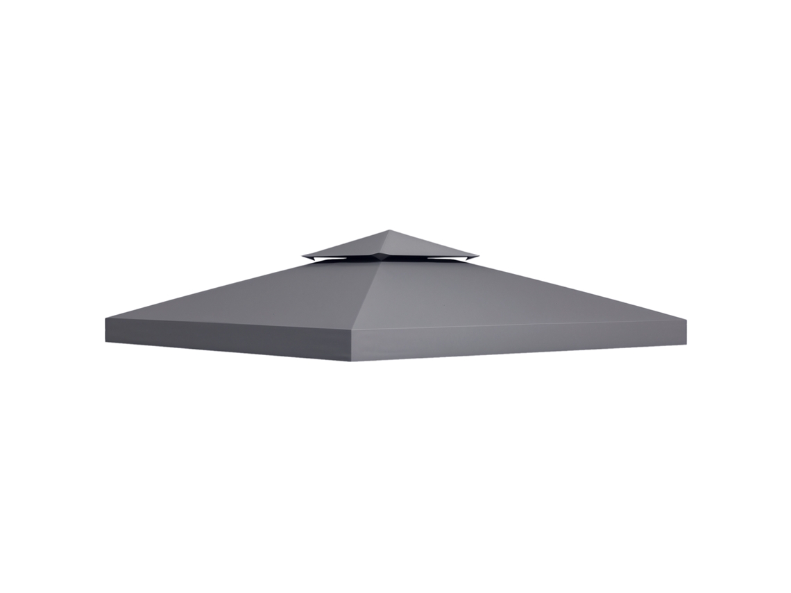 Telhado de Substituição para Gazebo 3x3m com 2 Níveis CHEZMOI