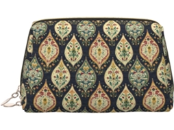 Nécessaire Vintage com Estampa Ideal para Viagens Grande Capacidade Feita Espuma Viagens Férias