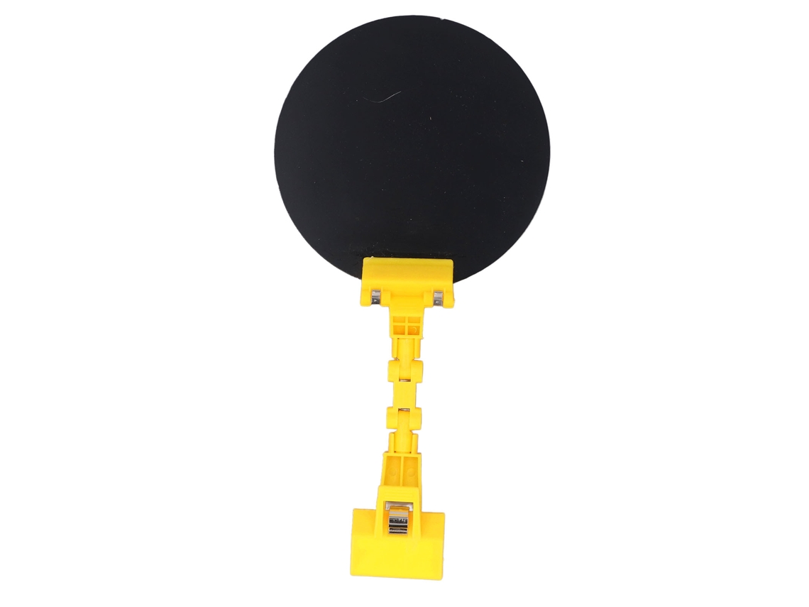 Painel De Solda Com Clips Automáticos Troca De Luz Preto Amarelo Diâmetro 16cm