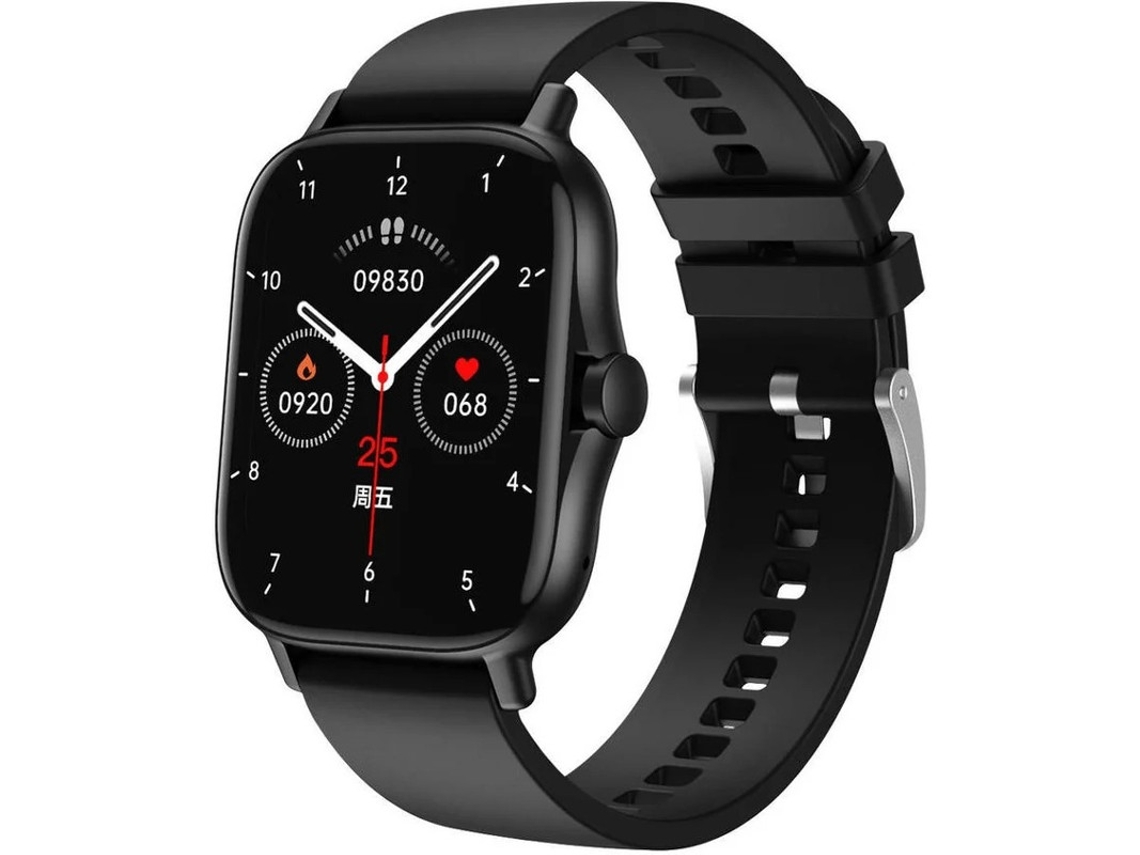 Smartwatch feminino masculino com mostrador dinâmico e tela dividida 3D, rastreador inteligente Bestvite (preto)