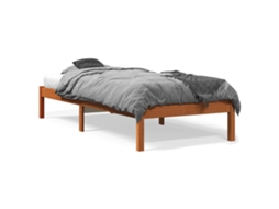 Cama Sem Colchão 90x200 Cm Pinho Maciço Castanho mel MAISON EXCLUSIVE