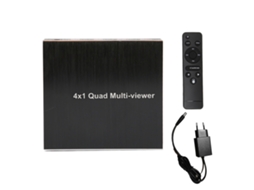 Aetheria comutador Visor Múltiplo 4x1 Interface Multimídia Hd 1080p 60hz com Controle Rs232 Plug Eu