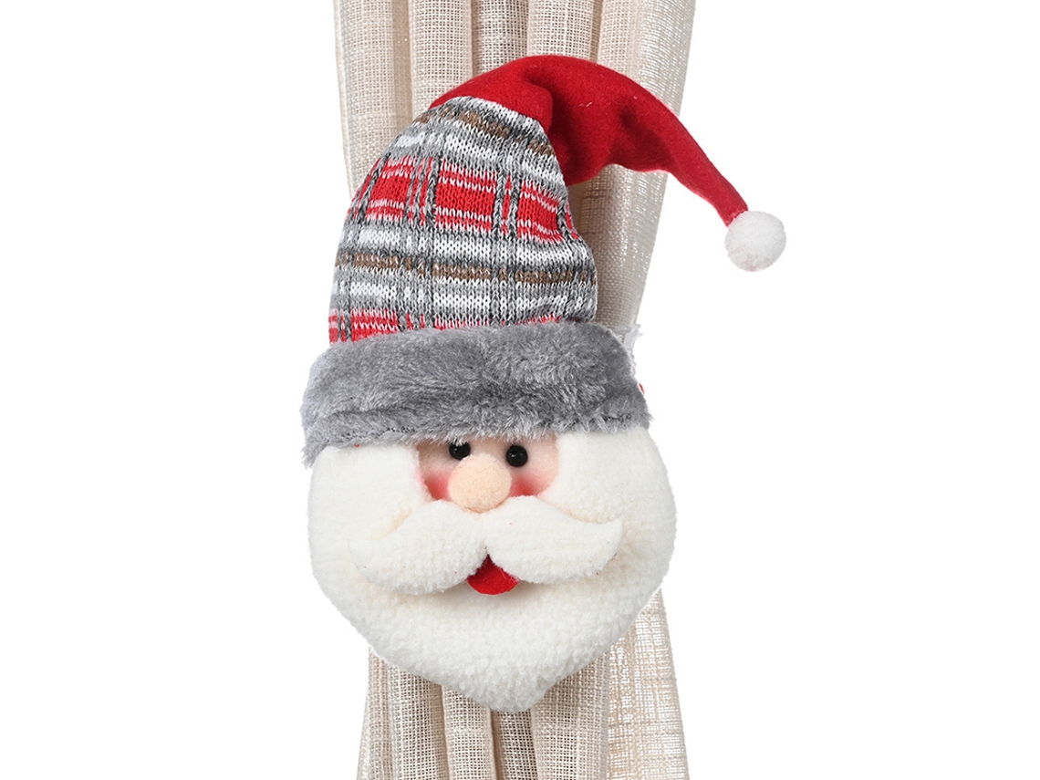 Fivela De Cortina Natalina Com Desenho De Papai Noel, Boneco De Neve E Alce Para Decoração De Sala De Estar, Quarto E Casa. Aquaforge