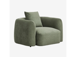 Sklum Pacote De 2 Poltronas Coco Chenille Poliéster                       Chenille Verde Sálvia
