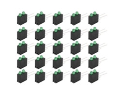 Base de Lâmpada Led 3mm Verde com 2 Buracos