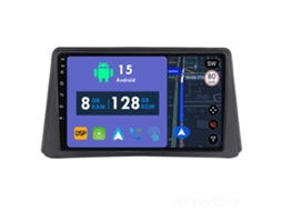 Auto Rádio Carro Bluetooth Autoradio 8GB RAM 128G ROM CarPlay Navegação GPS Ecrã Táctil RoverOne para Opel Mokka 1 2012-2016  