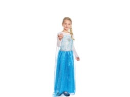 Fato de Menina PARTILANDIA Princesa Do Gelo Azul (Tam.: 3-4 anos)