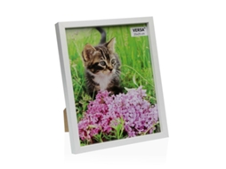 Moldura de Fotos VERSA Branco Madeira Mdf 3 X 27 X 22 Cm