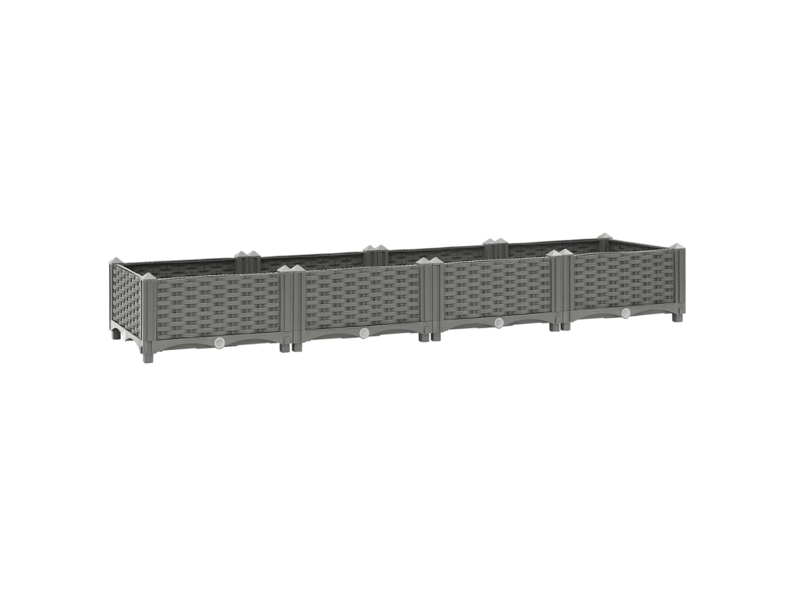 Raised Bed, Raised Beds Vidaxl Cinzeto Polipropileno (160 X 40 X 23 Cm)