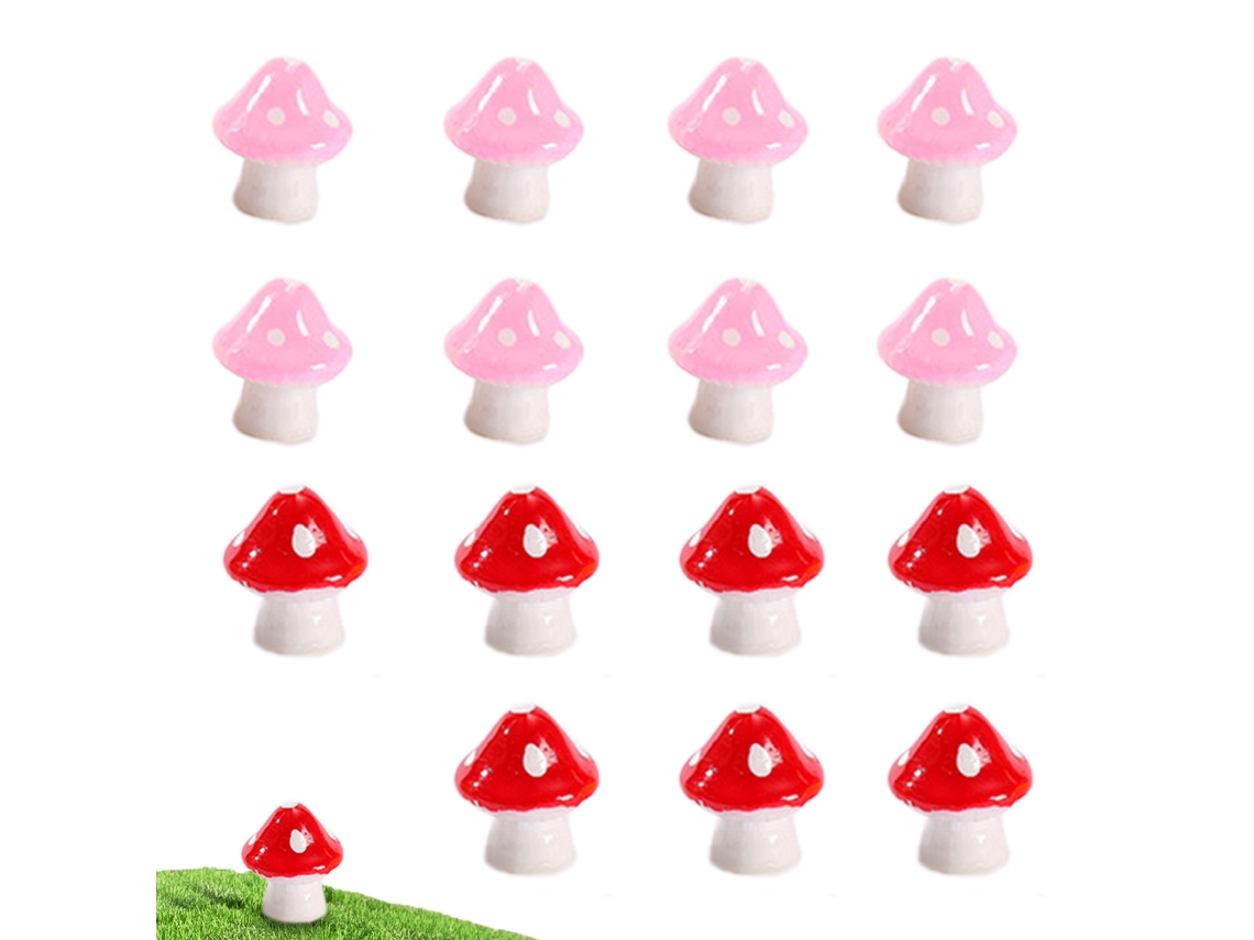 20 Peças de Cogumelos para Decoração de Micro Paisagem com Suculentas NEVEANCE