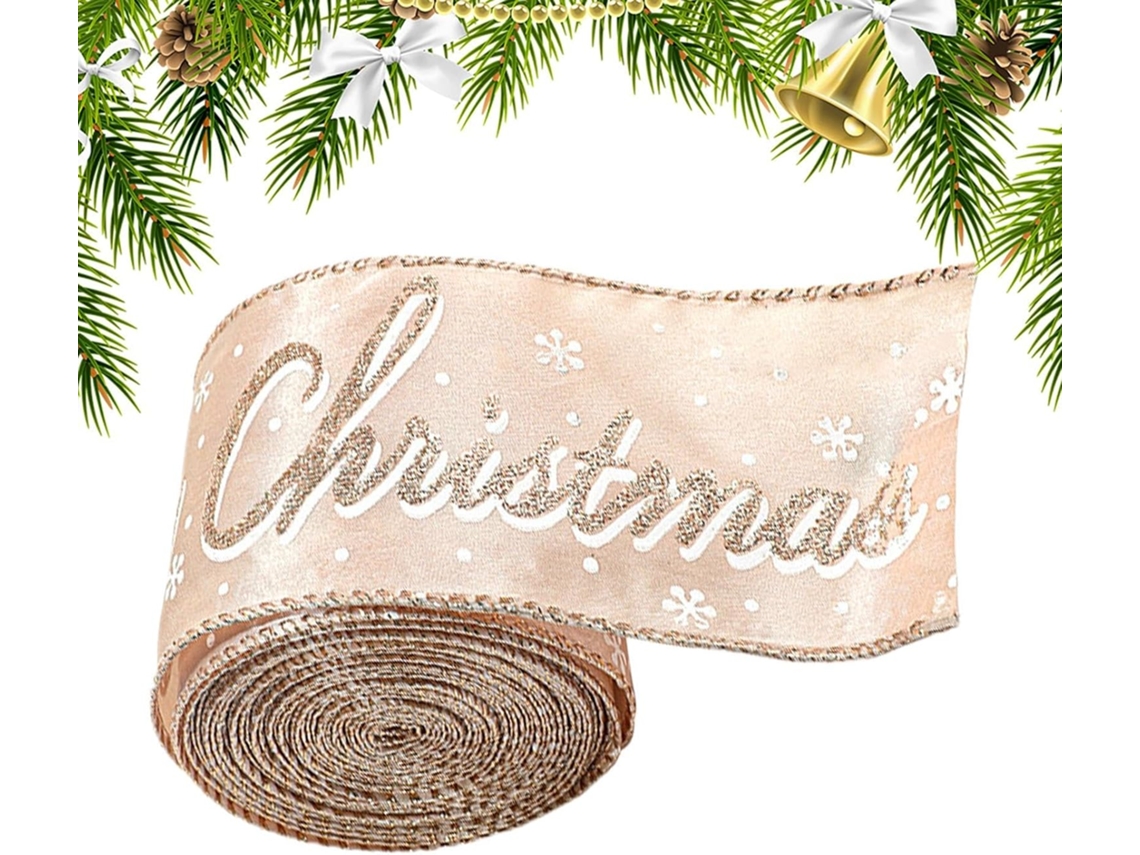 Fita Para Árvore De Natal - Faixa Decorativa De 198 Centímetros - Embalagem