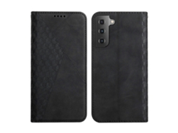 Capa De Couro Magnético Com Textura De Diamante Para Samsung Galaxy S23+ 5g