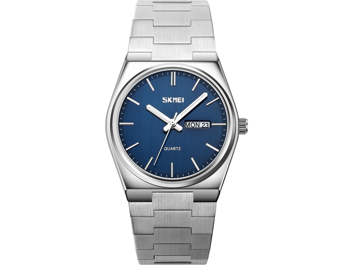 Lurelia Relógio Masculino, Movimento De Quartzo, Data/calendário, Aço Inoxidável, Azul