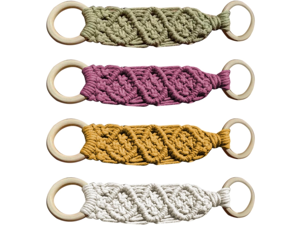 Porta-toalhas De Macramê Com Anel, Elegante, Decorativo, Estilo Boho,