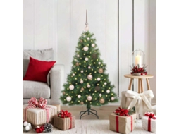Vidaxl Árvore De Natal Artificial Com 150 Leds Verde 120 Cm Pe E Pvc