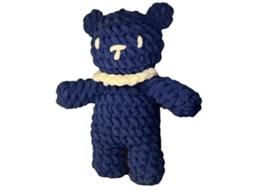 Urso de Lã Mão para Crianças Macio Confortável Azul
