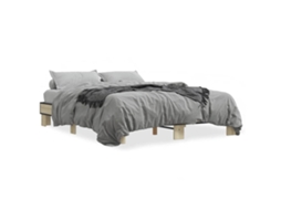 Estrutura de Cama 150x200 Cm Derivados Madeira/metal MAISON EXCLUSIVE
