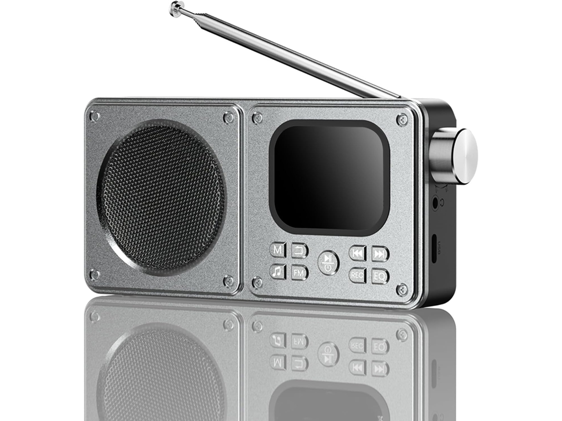 Reprodutor De Mp3 Com Rádio Fm, Música Portátil Tela 2,01 Polegadas,