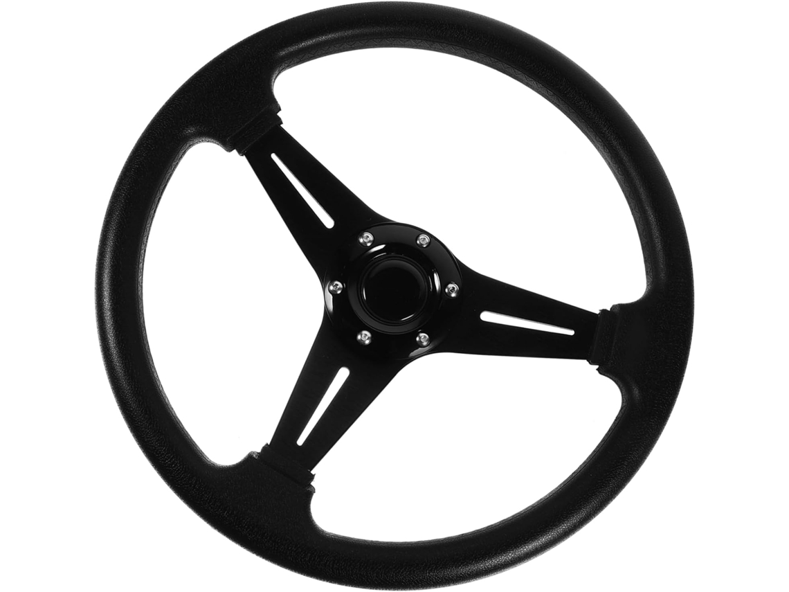 Volante de substituição para carro, acessório automotivo com sistema de liberação rápida.