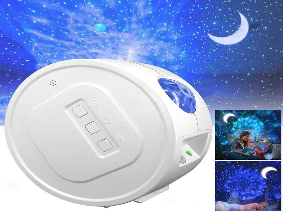 Lurelia Projetor Galáxia Com Coluna Bluetooth, Usb, Led, Céu Estrelado, Som Integrado, Para Quarto