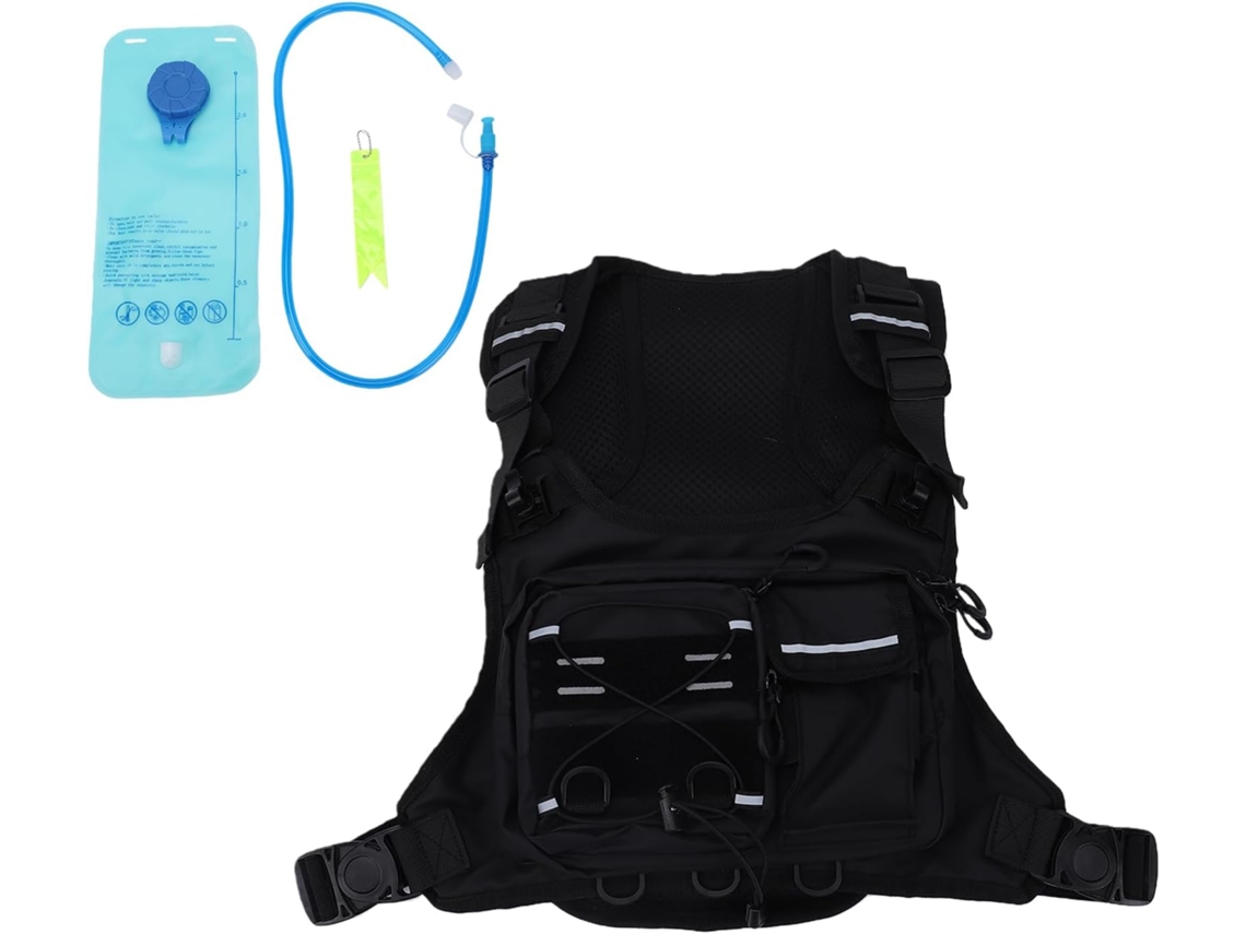 Colete De Corrida Com Reservatório Água 2 Litros, Mochila De Hidratação Com Suporte Para Equipamentos Esportes Ao Ar