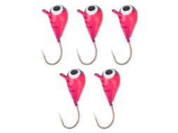 5 Iscas Pesca Gelo Inverno Aço Carbono 5mm