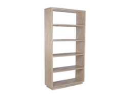 Estante em madeira maciça de olmo natural, 110x40x210cm ALEXANDRA HOUSE LIVING
