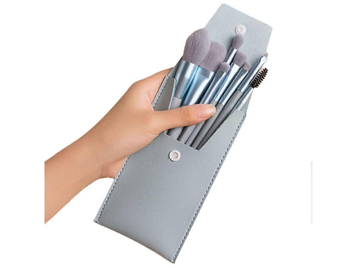 Conjunto De 8 Pincéis De Maquiagem Macios E Portáteis Para Corretivo, Blush E Pó Solto. Everley891