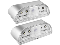 Rebe Pacote com 2 Luzes de Orifício para Fechadura com Sensor de Movimento e 4 Lâmpadas LED Automáticas