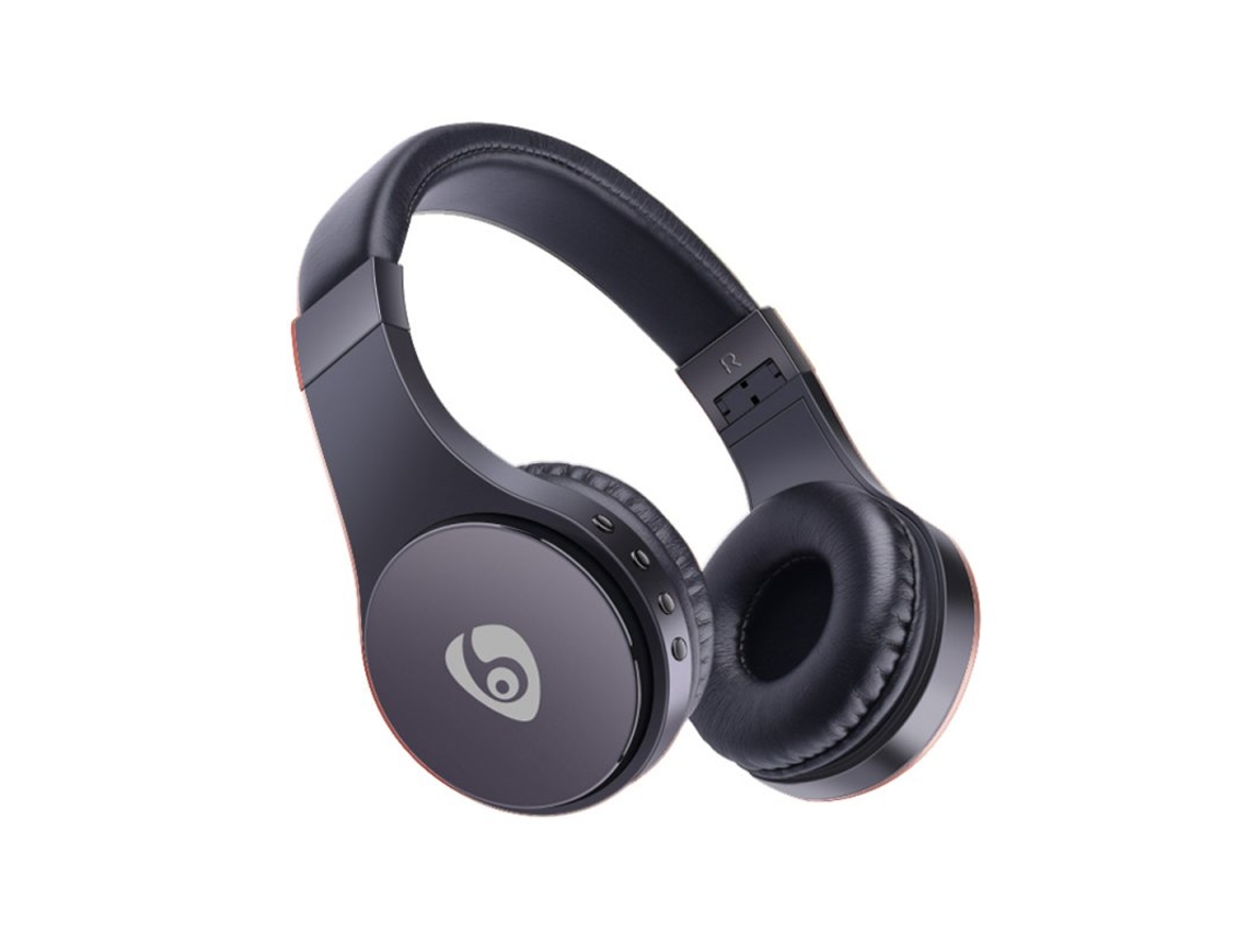 Auscultadores Bluetooth de Música Estéreo Sem Fio Ovleng S55 Originais com Microfone para Iphone e Outros Smartphones Preto